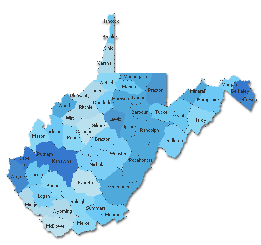 West Virginia Towns And Zip Codes